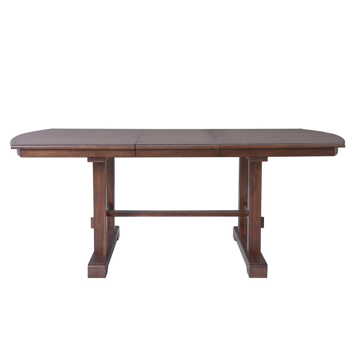 59 -77 Extendable Dining Table, Farmhouse Wooden Kitchen Table With Removable Leaf, Large Expanding Table For 4-8 Cherry