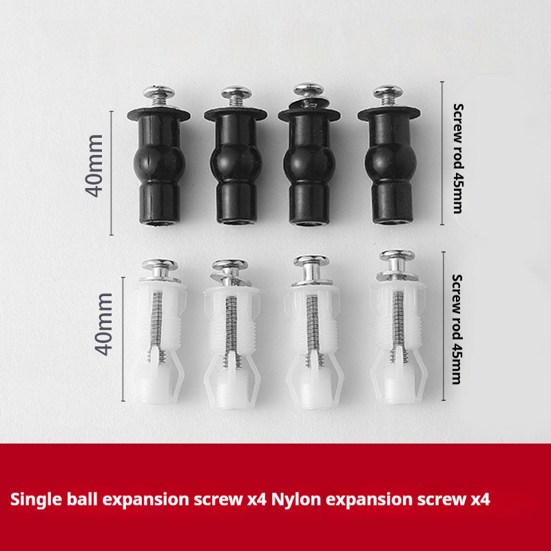 Rubber Nylon Expansion Screw Anchor For Toilet Seat Lid Accessories