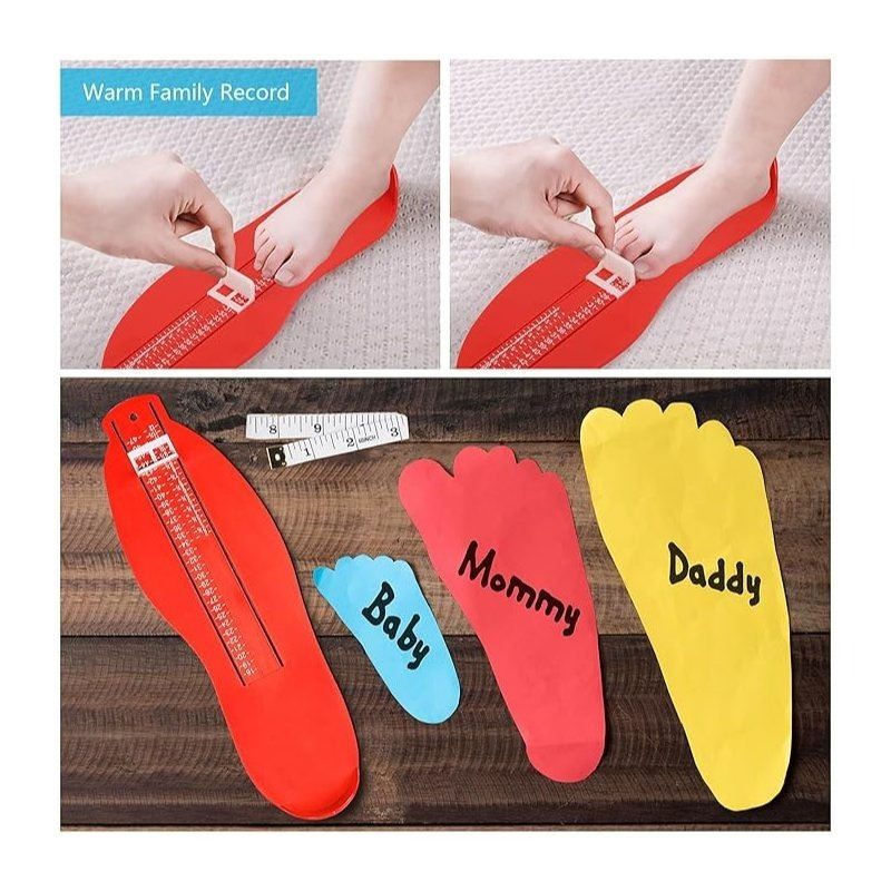 Red Foot Measuring Stick With Clear Scales - Precise Measuring Tool For Various Applications - Party Accessories Set