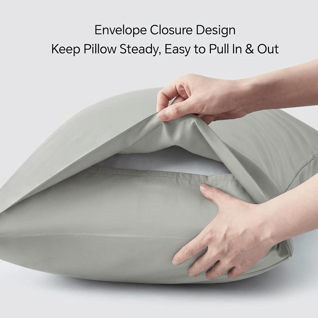 Ice-silk Cooling Pillowcase Polyester-spandex Blend