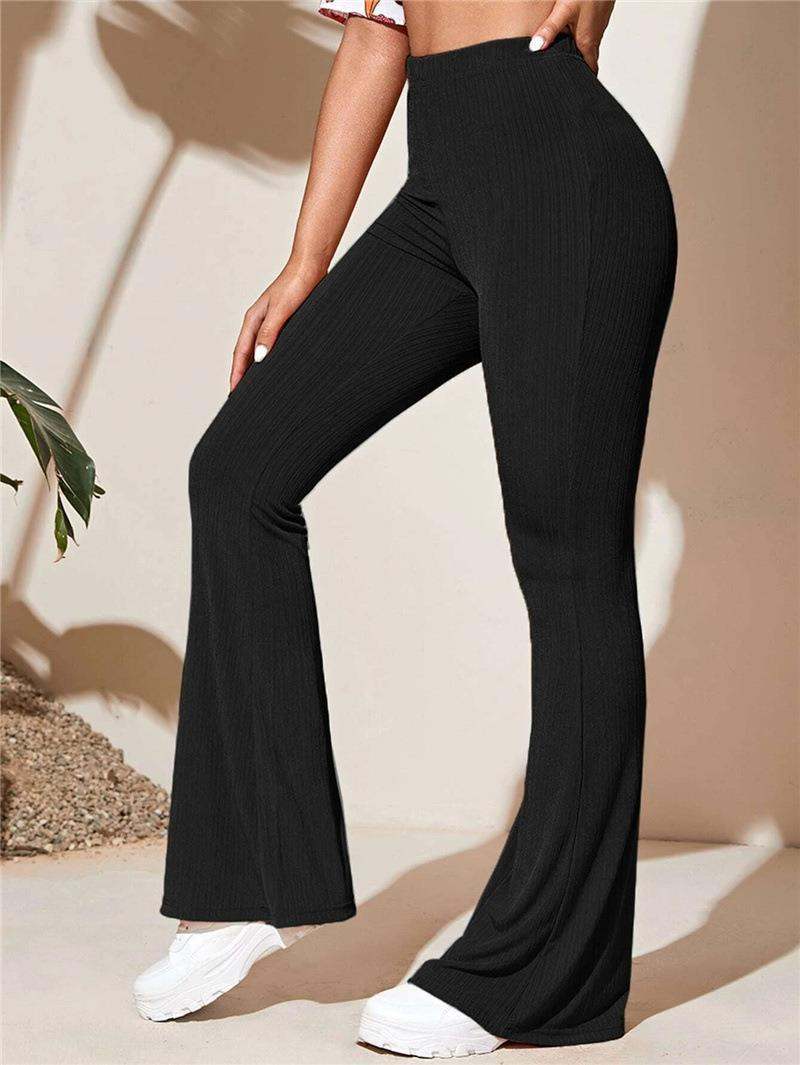 Women's Fashion Casual Knitted Sports High Waist Yoga Pants
