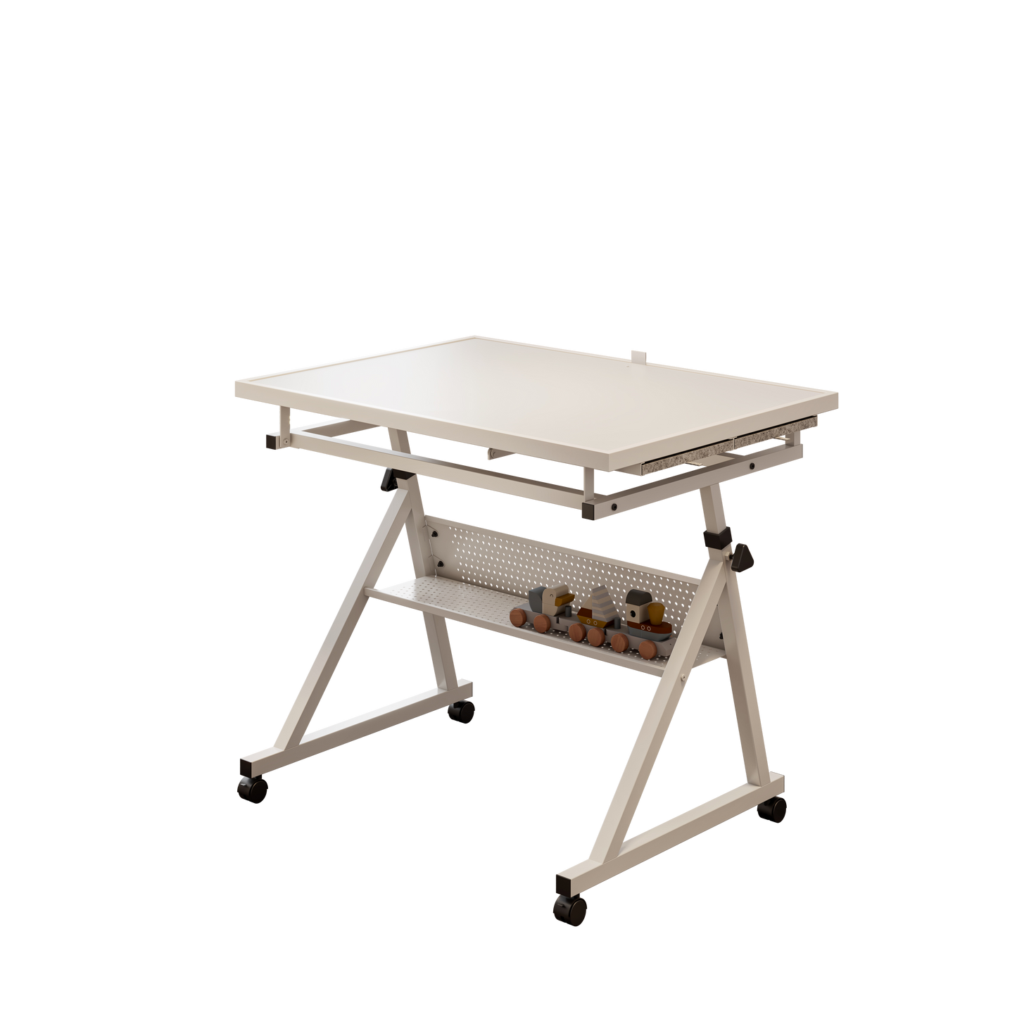 1500 Pieces Jigsaw Puzzle Metal Table Board For Adults Gift With 4 Trays White