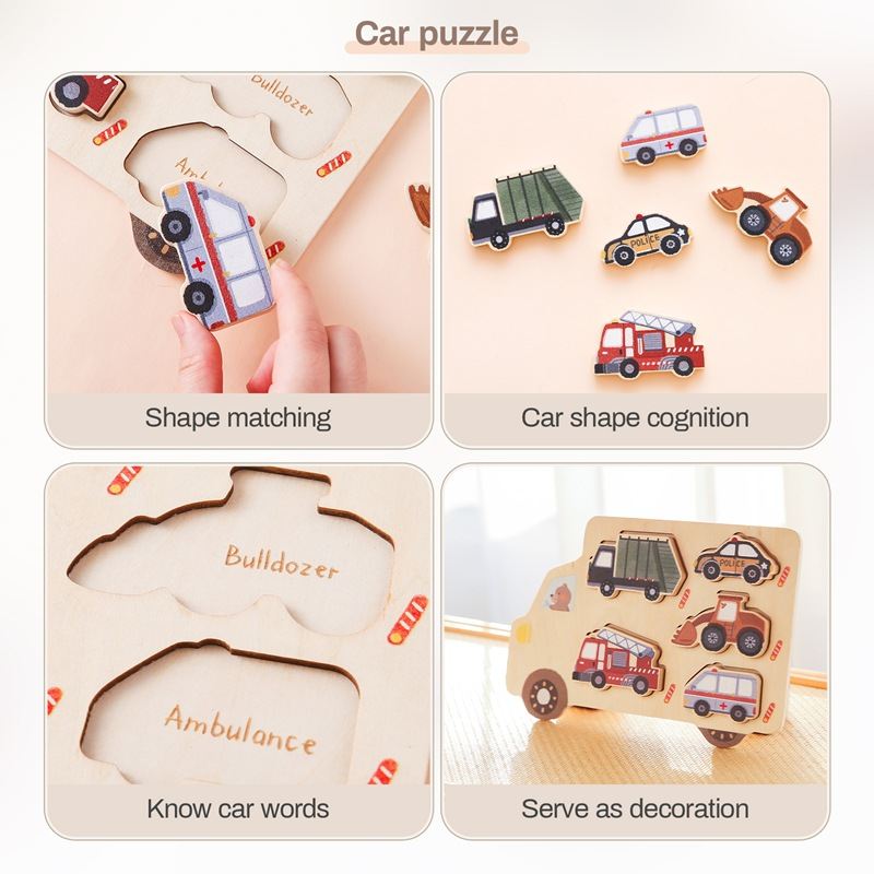 Fashion Baby Early Education Wooden Puzzle Toys