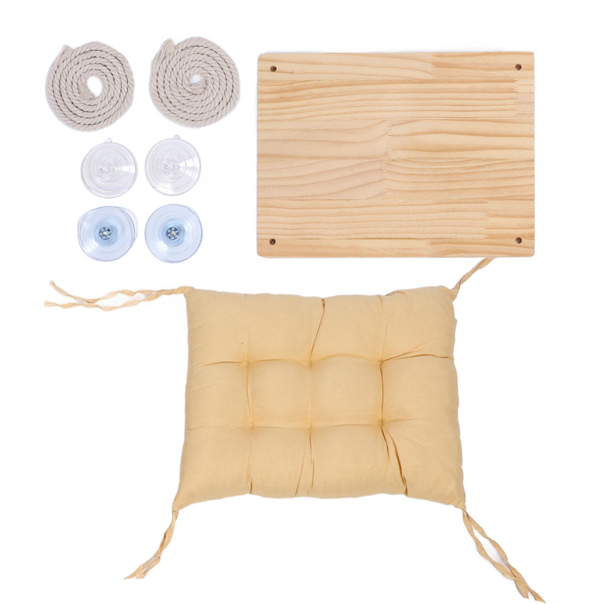 Wooden Pet Hammock With Suction Cups