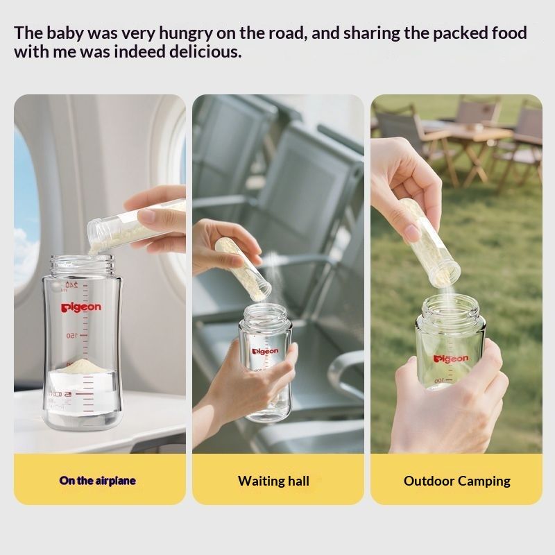 Food-grade Powdered Milk Portioning Bottle With Night-time Feeding Scale For Babies