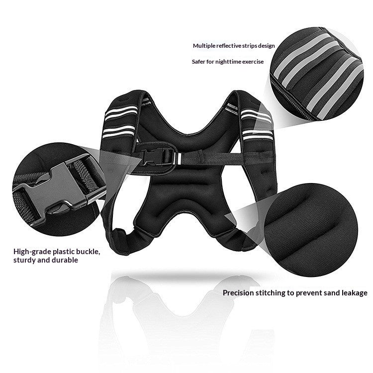 Invisible Weighted Running Vest With Integrated Equipment