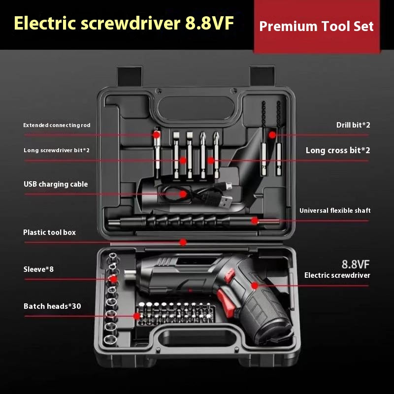 Electric Screwdriver Multi-function Charging Small Gun Lithium Electric Drill