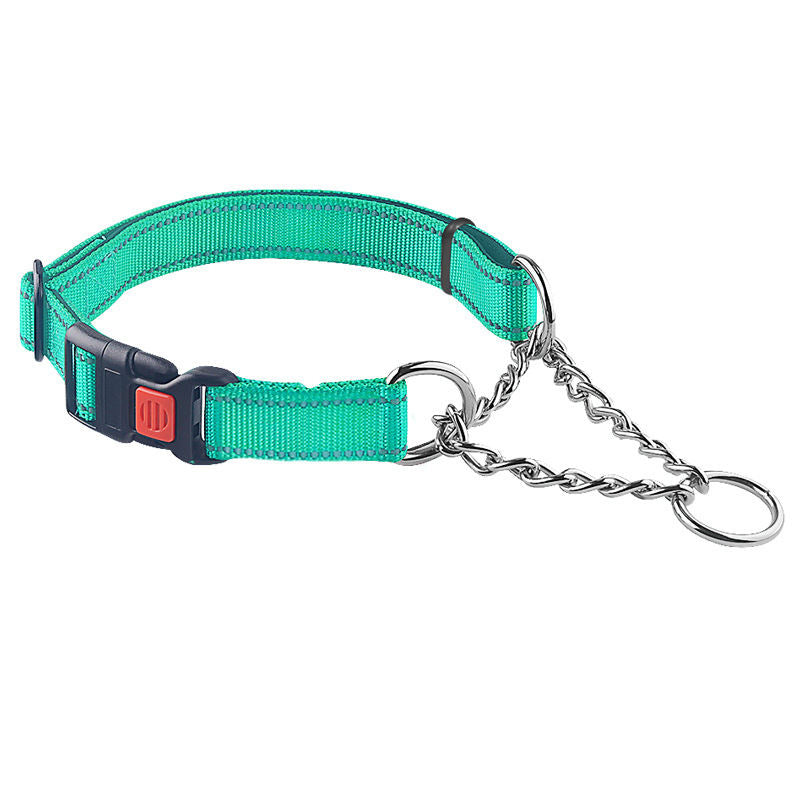 Reflective Nylon Stainless Steel Pet Collar