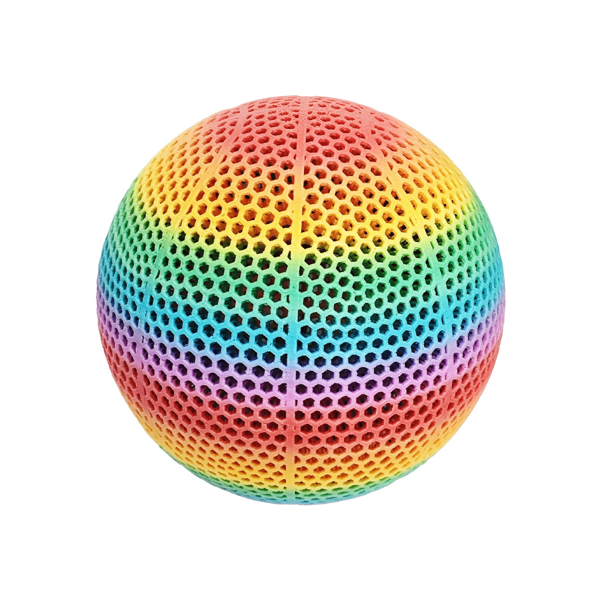 3D Printed Basketball - Inflatable-Free Hollow Design - Highly Elastic Durable Sports Ball for Indoor and Outdoor Use