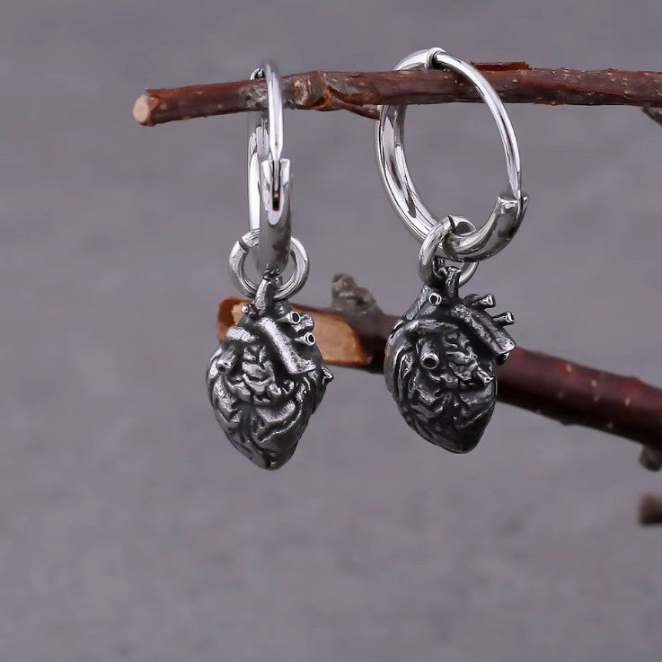 Japanese And Korean Titanium Steel Earrings With A Unique, Personalized Style