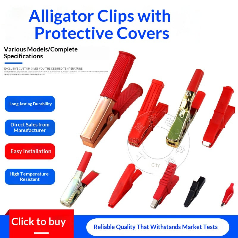 Pure Copper Alligator Clip For Car Battery Charging