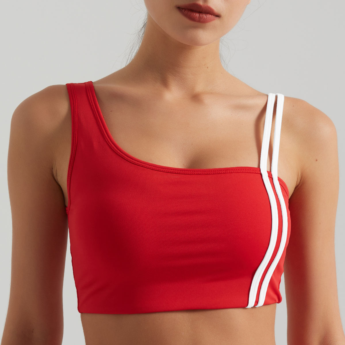Contrasting Color Thread Yoga Clothes Sports Suit