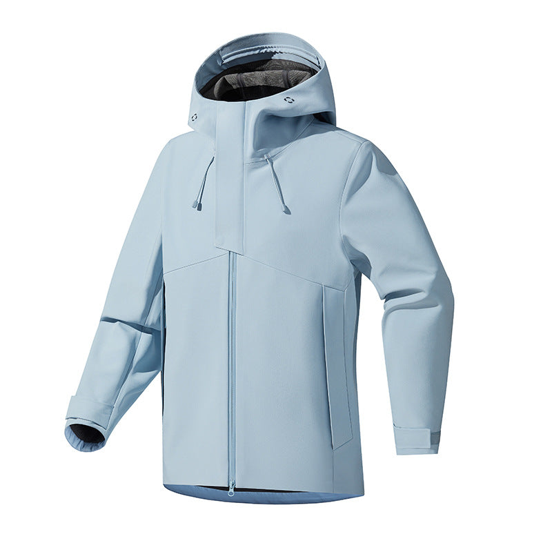 Mens Outdoor Windbreaker Casual Hooded Jacket
