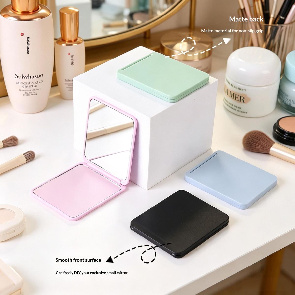 Convenient Mini Makeup Mirror Portable Small Mirror