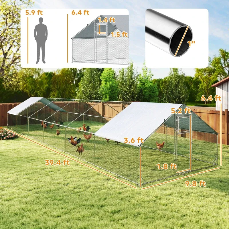 Large Pet House,Chicken Coop,Outdoor Hen House,Duck House