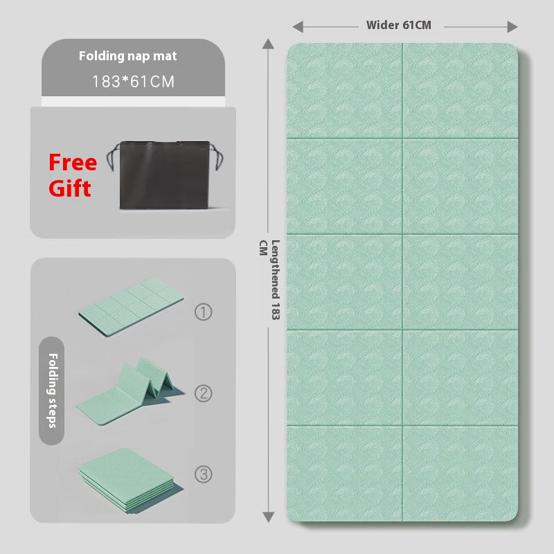 Foldable Yoga Mat Portable Thickened Men's Fitness Exercise Mat