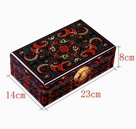 Lacquer Jewelry Square Large Capacity Lacquer Bracelet Storage Box