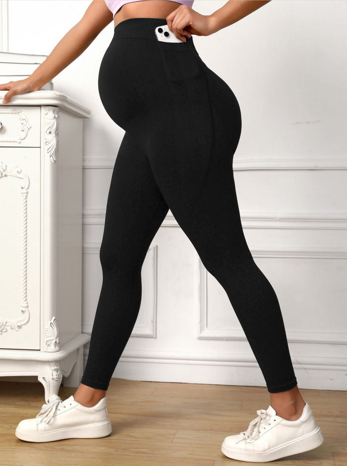 Antenatal Yoga Trousers High Elastic Belly Support Quick-drying