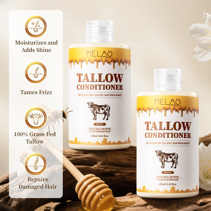 Beef Tallow Hair Conditioner Deep Hydration Treatment For Hair Care