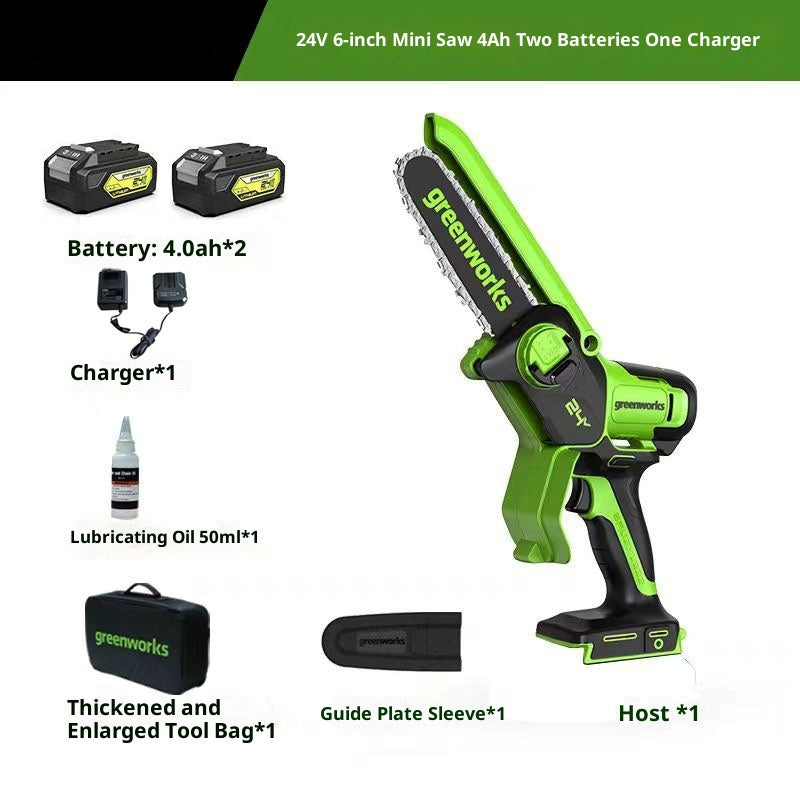 6-inch Small Electric Chain Saw Charging Portable Wood Cutting Saw