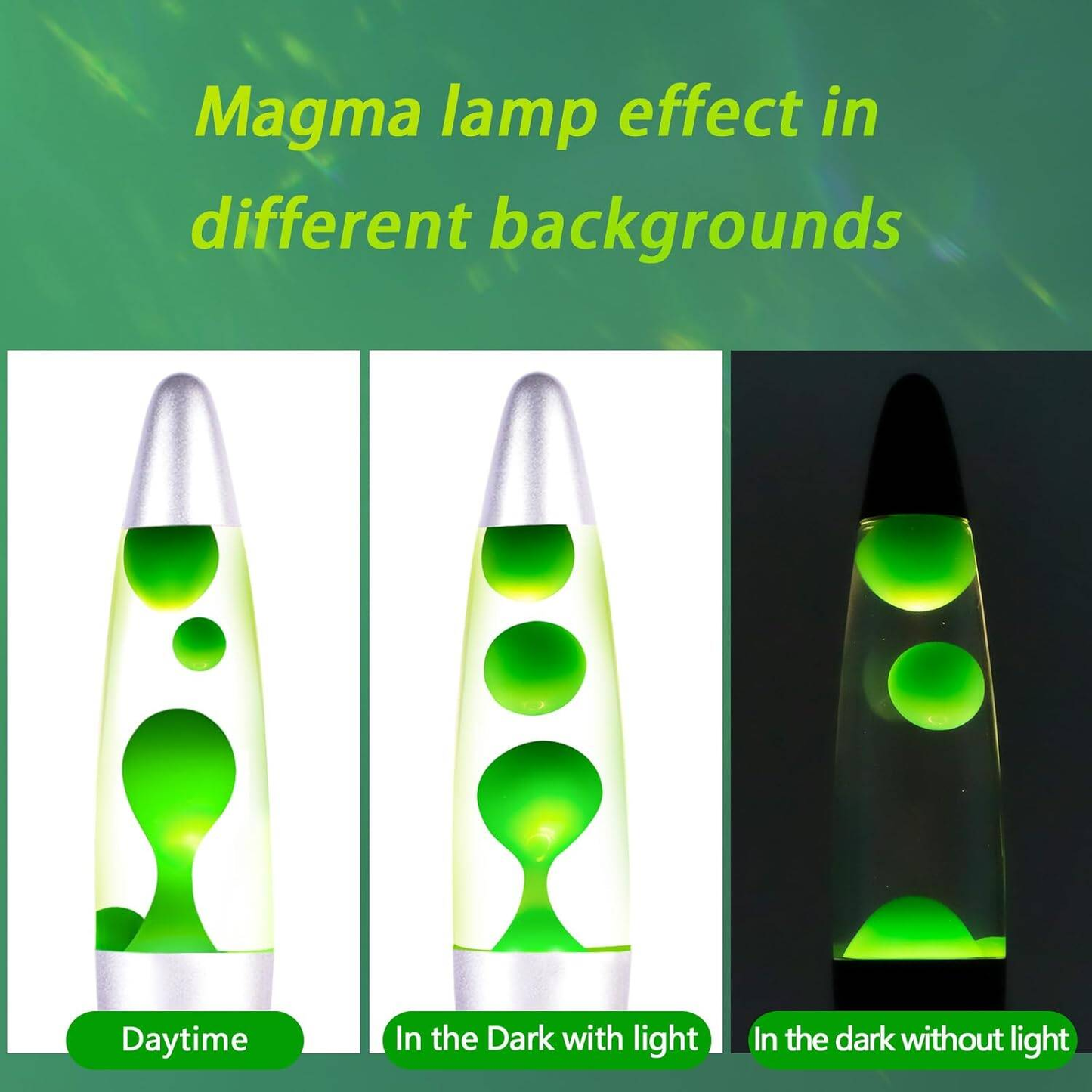 Lava Lamp Blue With Hypnotic Colour Effect & Premium LED Lava Lamp Glow 13-inch Lamp With Metal Base Efficient Mood Light For Bedroom, Office Decor Mesmerising Gift For Adults & Kids