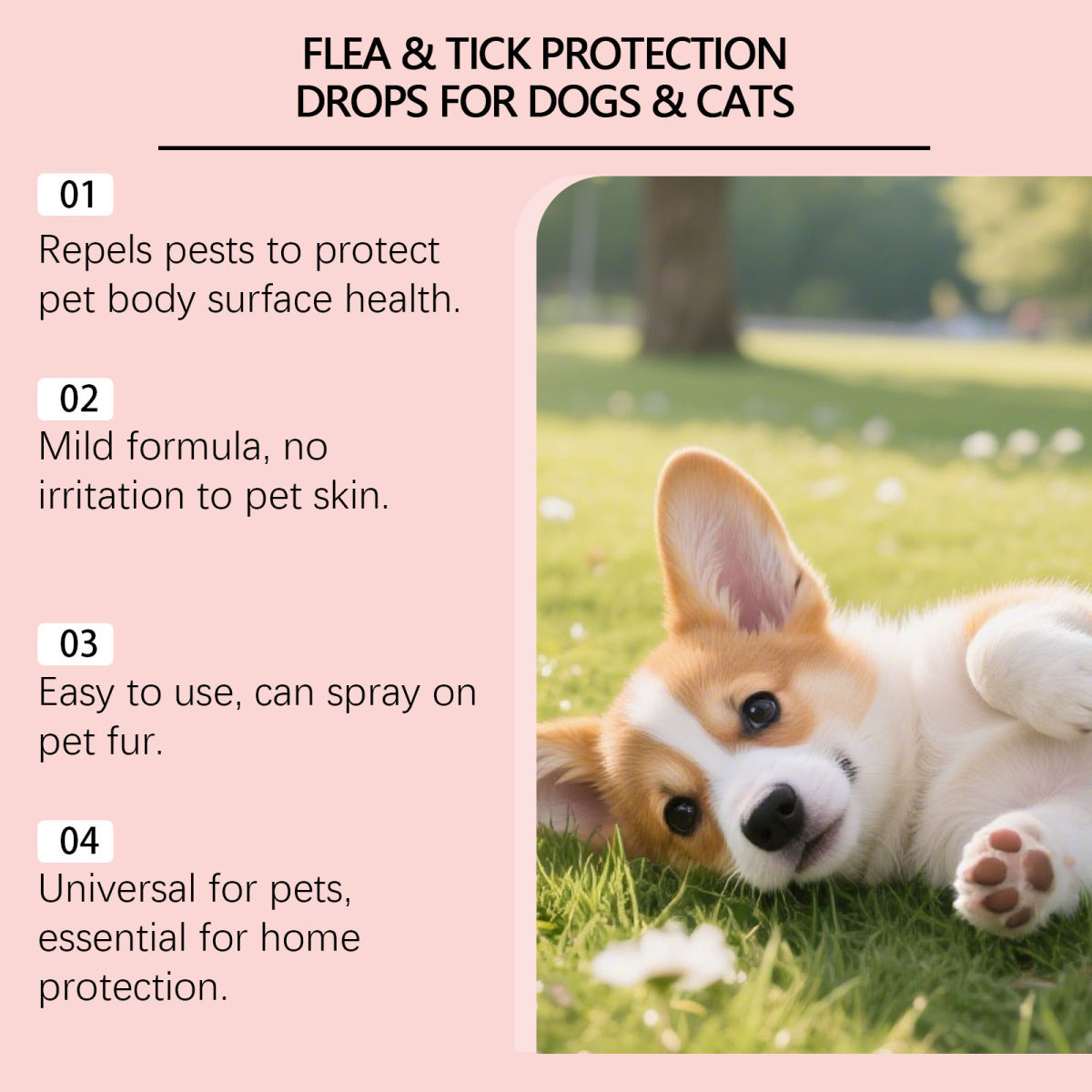 Pet Flea And Tick Prevention Spot-On Treatment