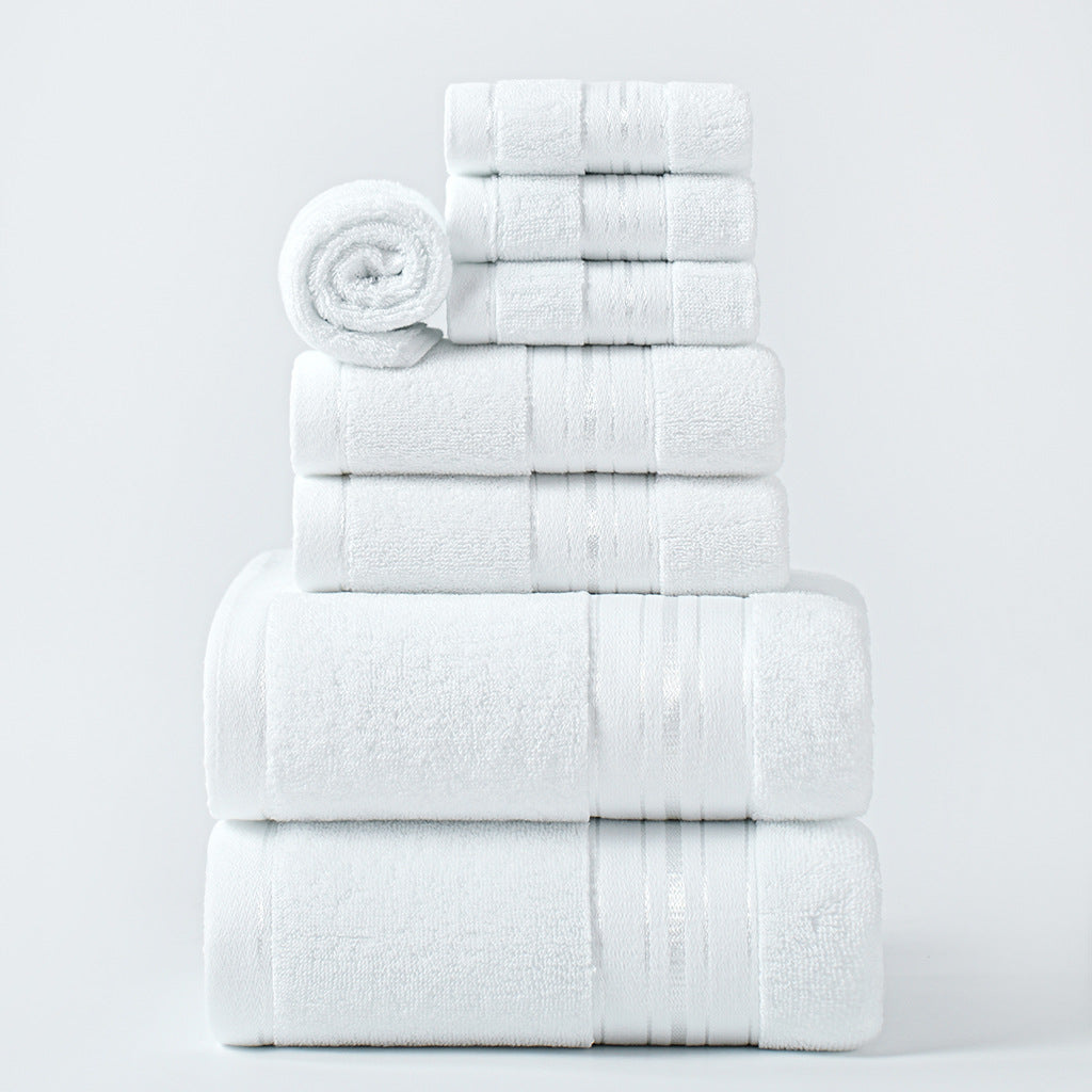 Pure Cotton Bath Towels For Home Use Absorbent Towel Set For Adults