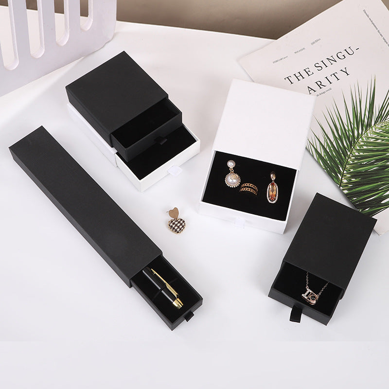 Fashion Jewelry Packaging Box Craft Paper Drawer