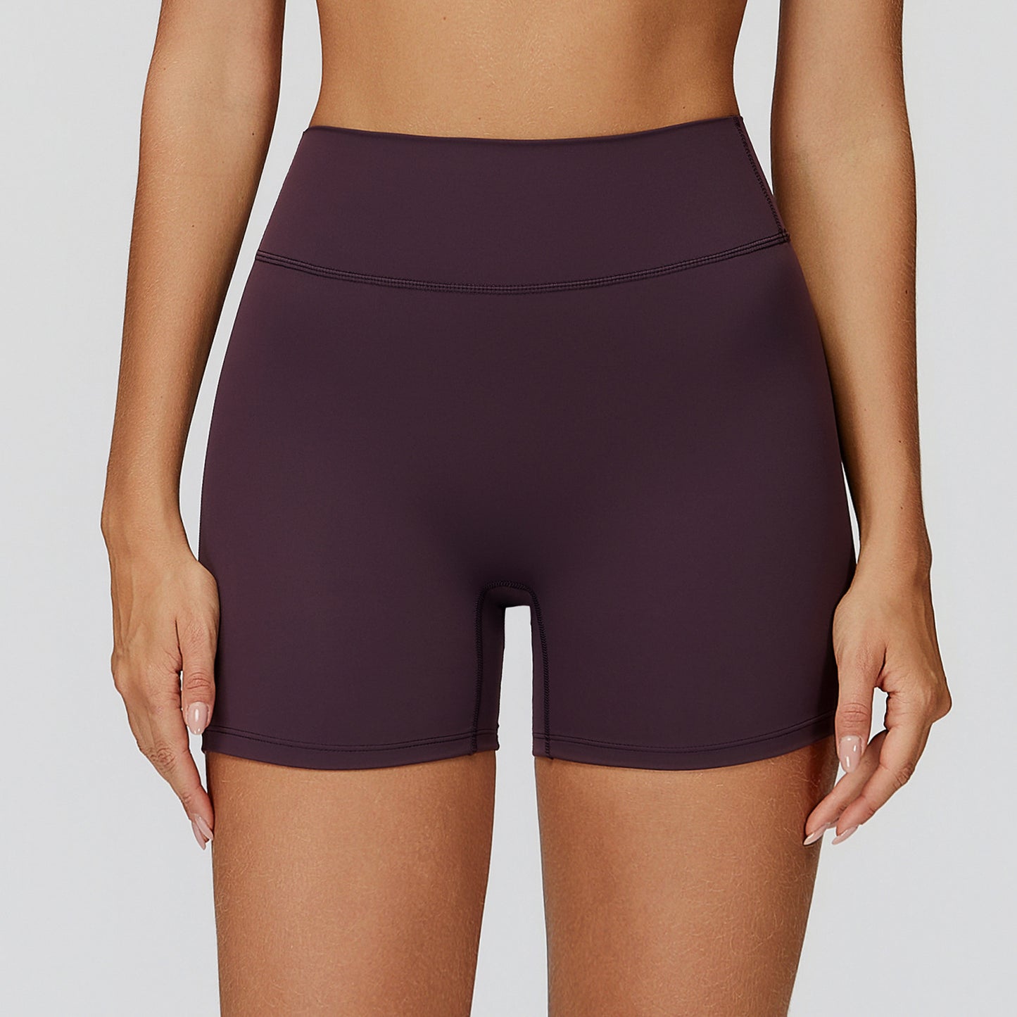 High-waist Quick-drying V-shaped Back Waist Sports Shorts Outdoor Running Fitness Clothes
