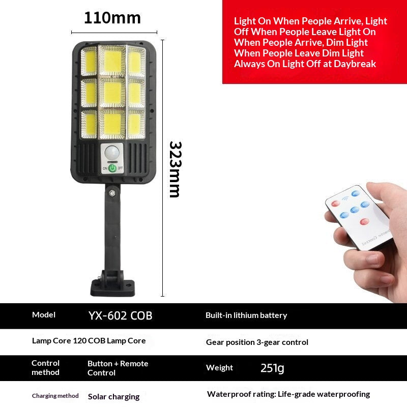 Outdoor Courtyard Smart Human-sensing LED Streetlight