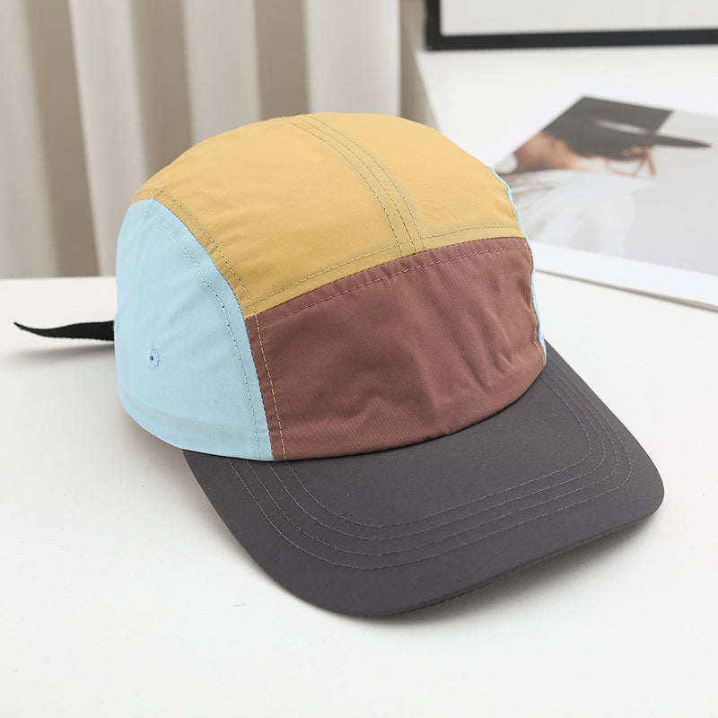 Men's And Women's Multi-color 5-piece Quick-drying Lightweight Sun-protective Adjustable American-style Casual Baseball Cap For Outdoor Leisure, Daily Outings, Practical Use