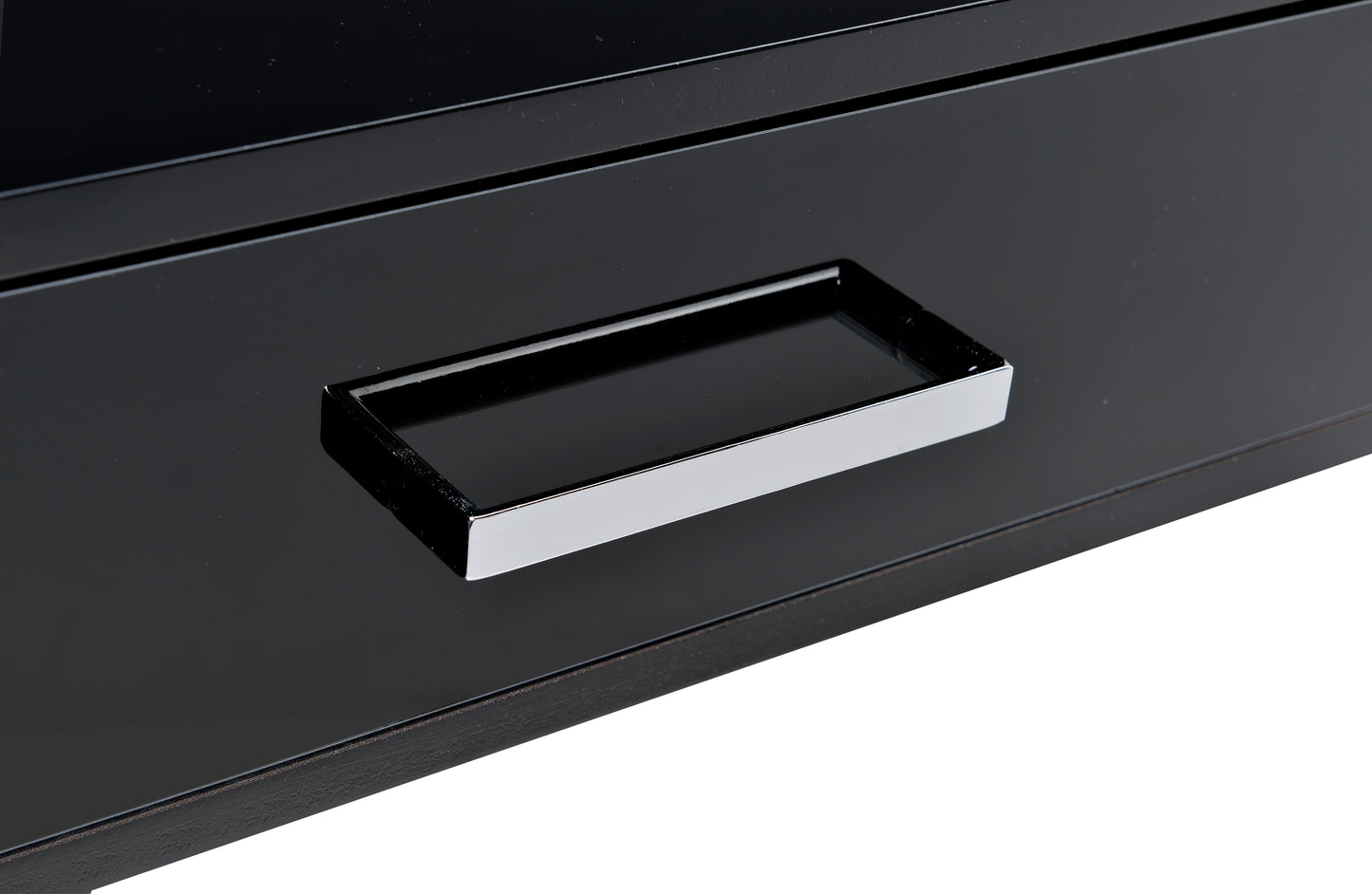 Coleen Black High Gloss & Chrome Finish Writing Desk