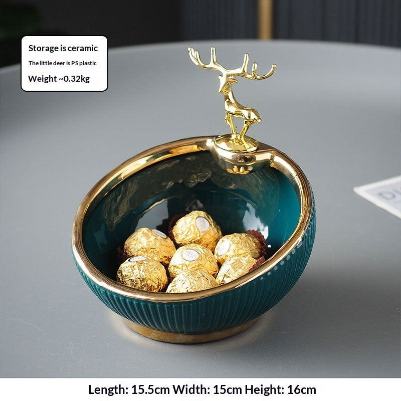 Chinese-style Ceramic Tissue Box For Home Use