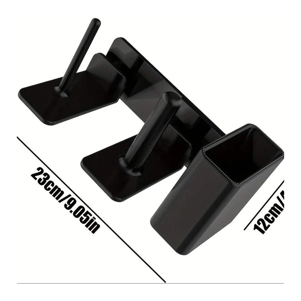 Cup Organizer For Machine - Paper Cup Holder Lid Dispenser - Side-Mounted Storage Rack, Drinkware Stand For Restaurant, Breakroom, Home, Gym