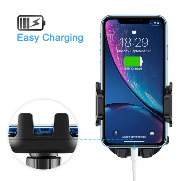 360Universal Mount Holder Car Stand Windshield For Mobile Cell Phone GPS