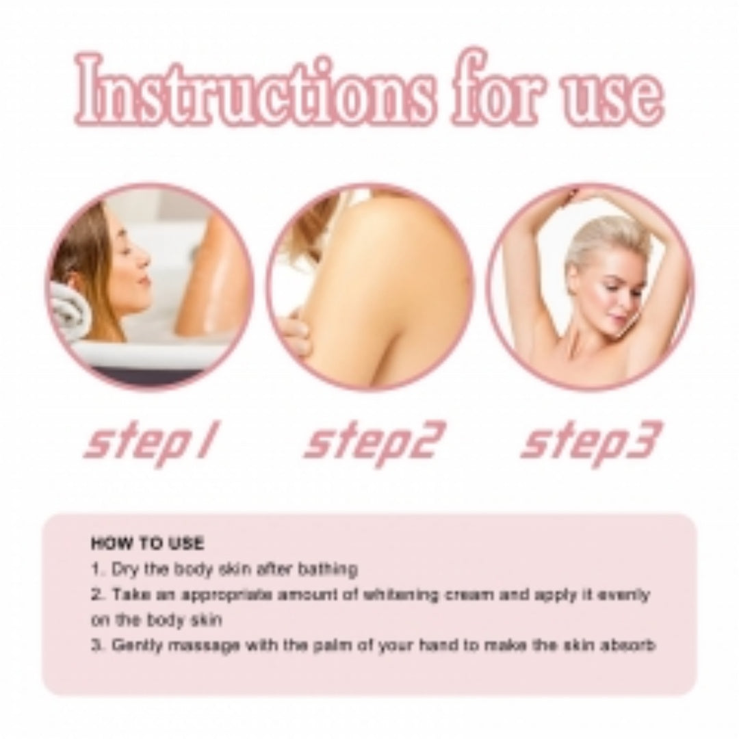 West&Month Body Brightening Cream, Repair Joint Black Fade Black Acanthosis Skin Moisturizing Whitening Skin Body Cream