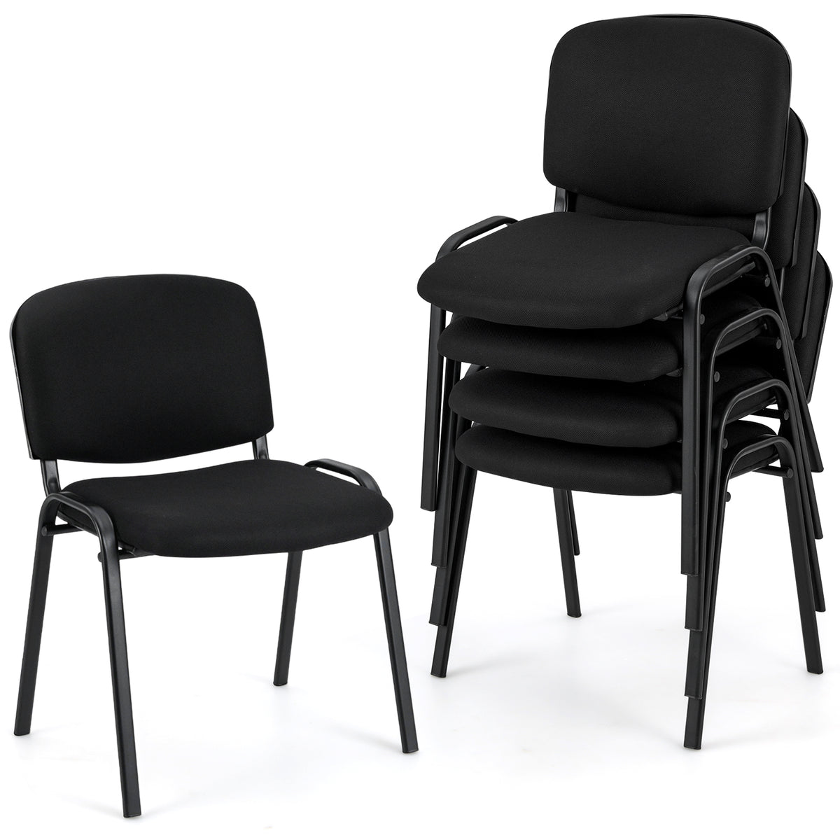 5 Pieces Elegant Conference Office Chair Set For Guest Reception-Set Of 5