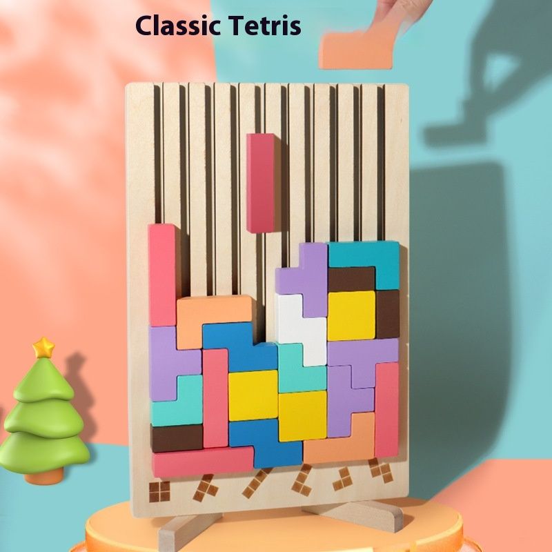 Multifunctional Tetris Wooden Children's Toys