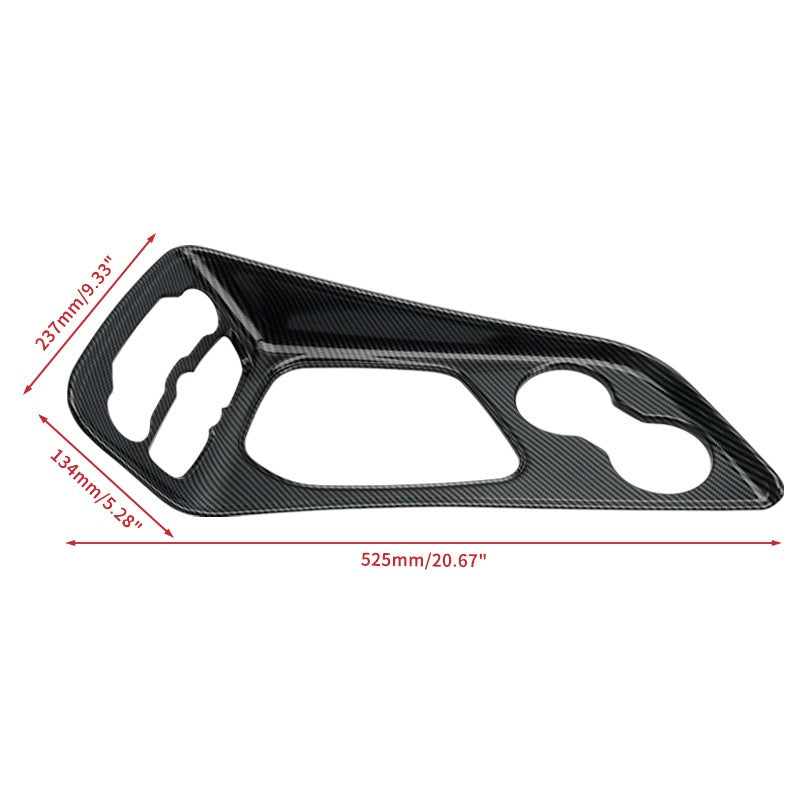 Interior Accessories Carbon-fiber Gear Shift Steering Wheel And Navigation Frame Trim