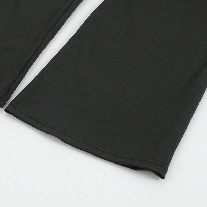 Summer Thin Yoga Pants Women's High-Waist Straight-Leg Wide-Leggings