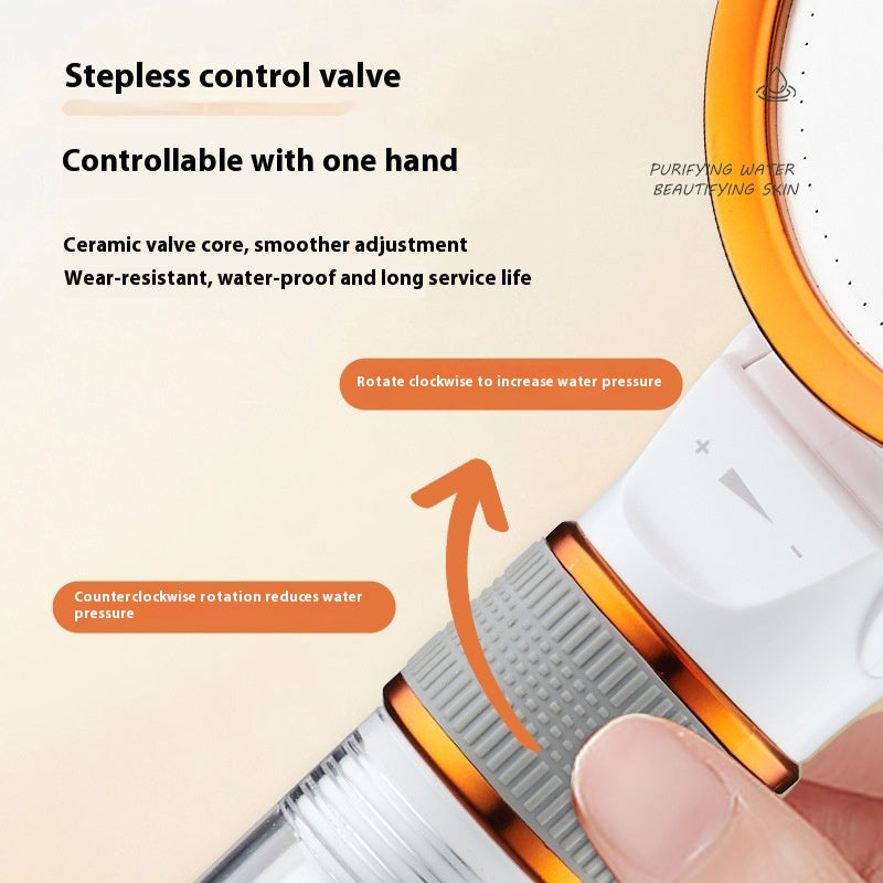 Double-sided Supercharged Skin Beauty Shower Nozzle Household High-pressure Bath