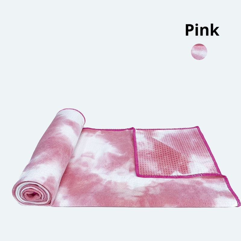 Fitness Towel Non-slip Exercise Drape Multi-color Tie-dye Yoga Towel
