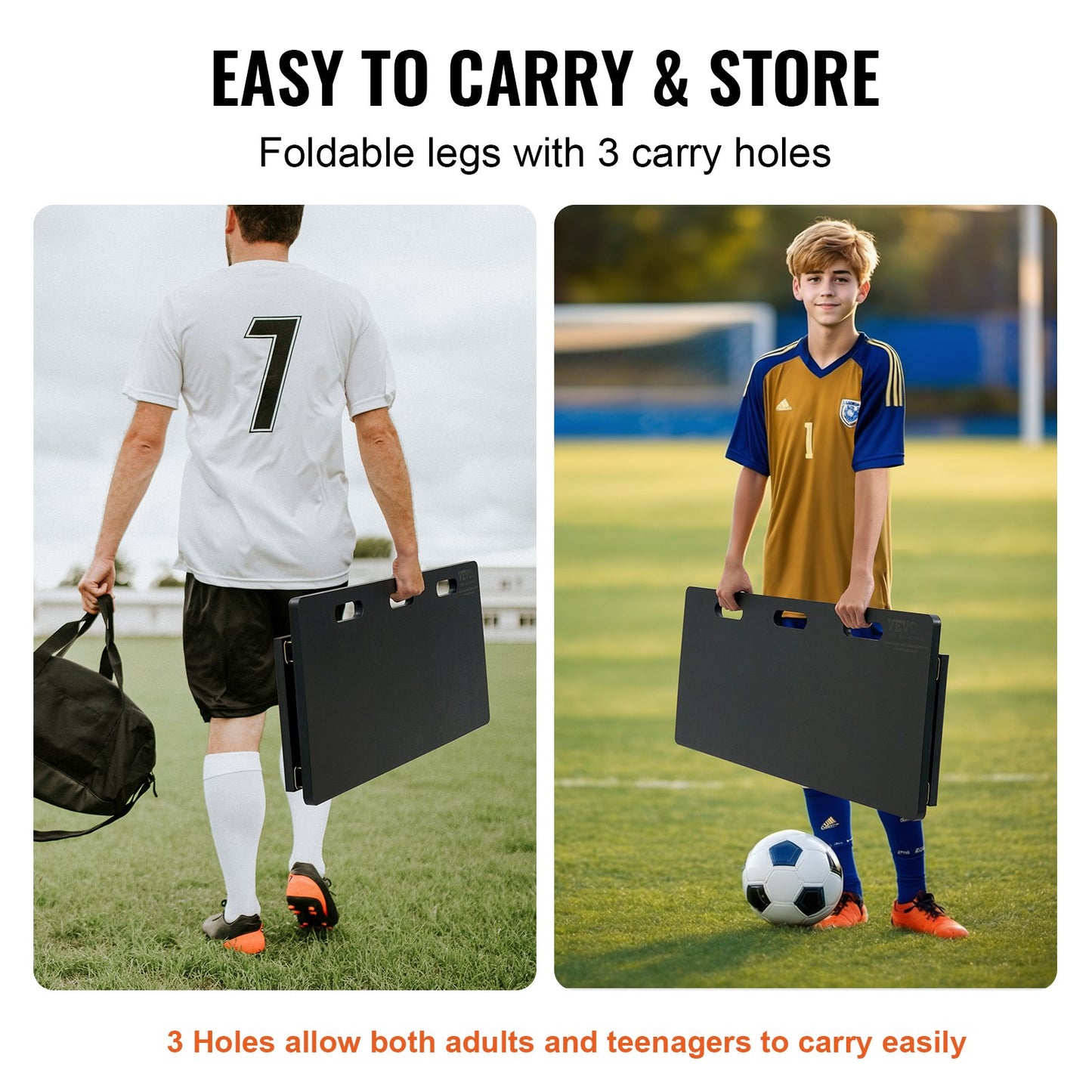 Fußball Rebound Board, Tragbares Bounce Board 100 X 40 Cm, HDPE Rebounder Wand Rebound Equipment, Kinder & Jugendliche, Trainingsboard, Rebounder Kicker Für Fußballtraining, Schwarz