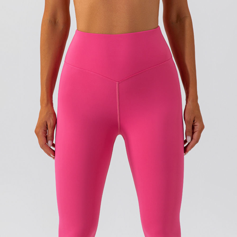 European And American Nude Feel Yoga Breathable Quick Dry Training Tight Sports Pants