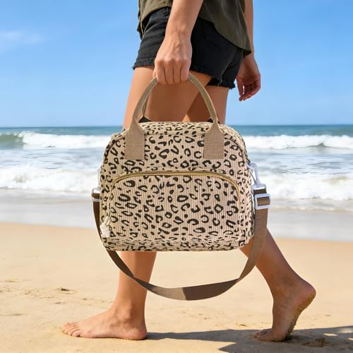 Mziart Lunch Box for Women Men, Large Cute Insulated Lunch Bag Leakproof Thermal Lunchbox Cooler Tote Bags with Adjustable...