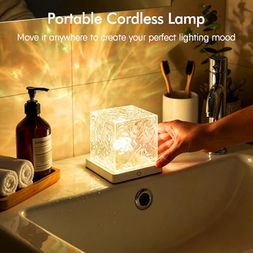 Waterproof Shower Light, Rechargeable Shower Lamp with 16 Color Changeable, Wireless Bathroom Lamp Mood Lighting with Touc...