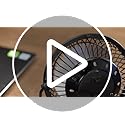 xasla 4 Inch Small USB Desk Fan, Mini Quiet Fan with Metal Construction & Strong Airflow & 360°Adjustable Tilt Angle, Pers...
