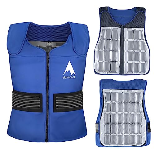 Alphacool Tundra Phase Change Cooling Vest – Summer Sportive Anti-Heat Clothing For Gym, Running, Athletic Activities