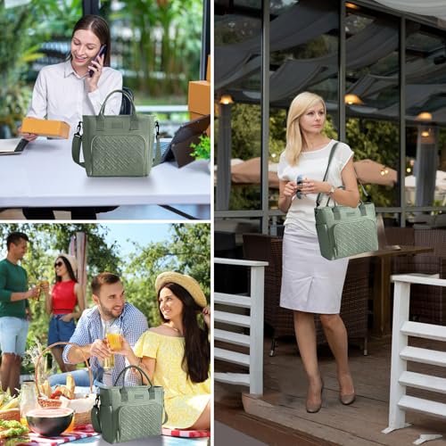 stillithou Lunch Bag Insulated Leakproof with Adjustable Shoulder Strap, Lunch Bag Women Lightweight for Work Travel Beach...