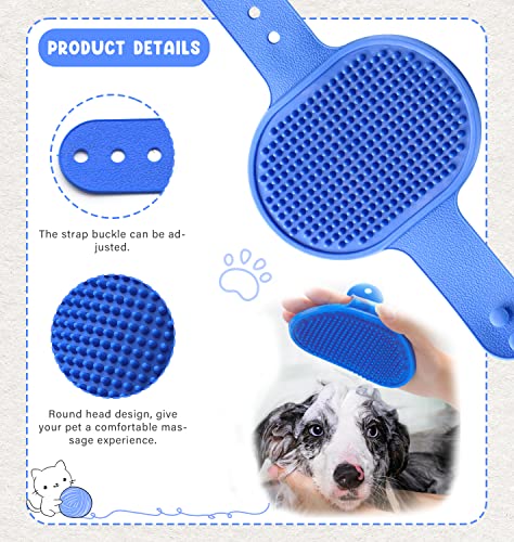 Crafterlife Pet Grooming Kit with Slicker Brush Bath Massage Glove Brush Pet Shedding Comb Nail Clipper Trimmer 6 Piece Se...